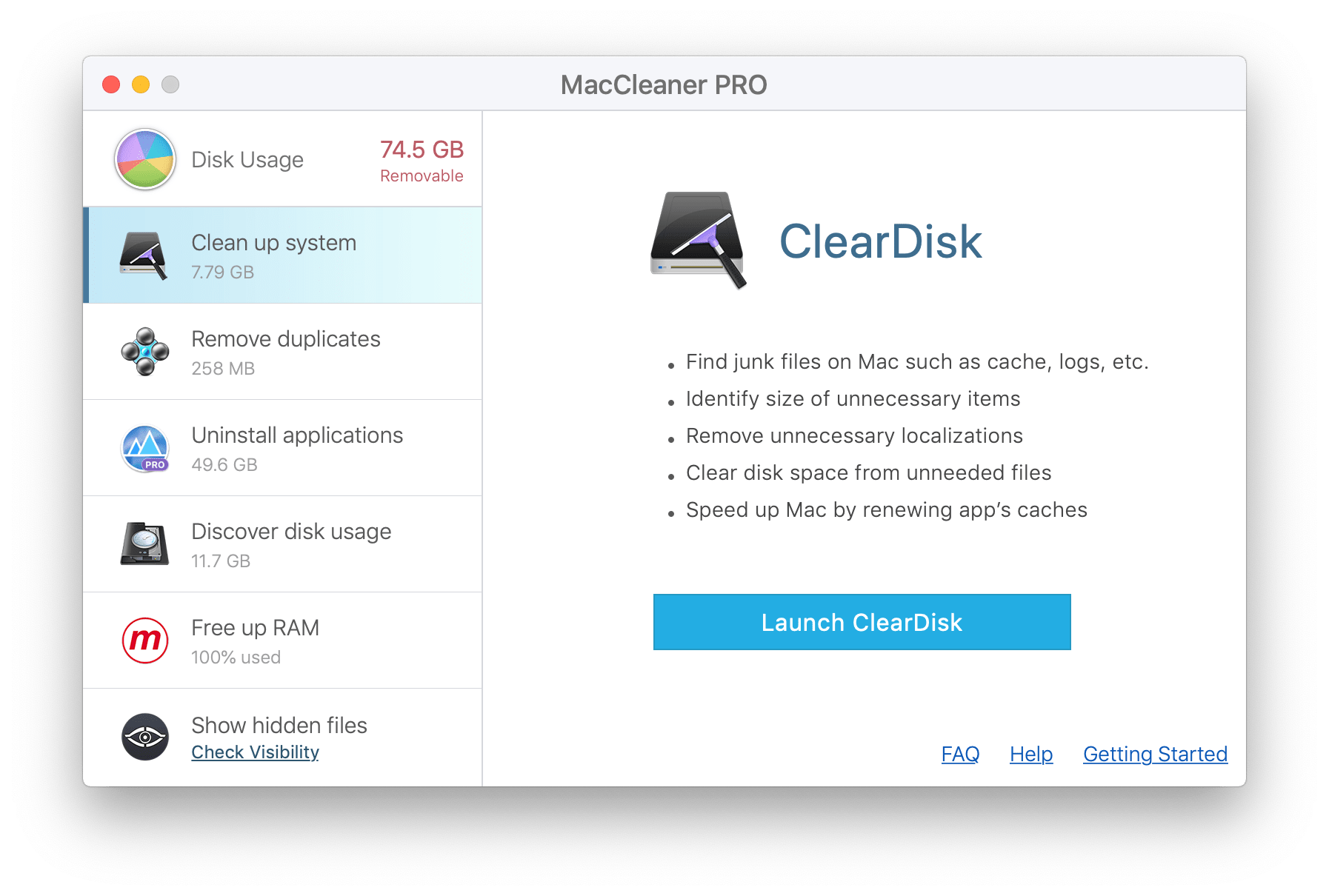 free disk cleaner mac free